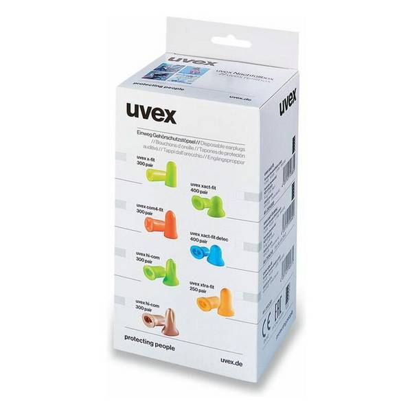 Einweg-Gehörschutzstöpsel uvex x-fit, 37 dB, Größe M, 300 Paar