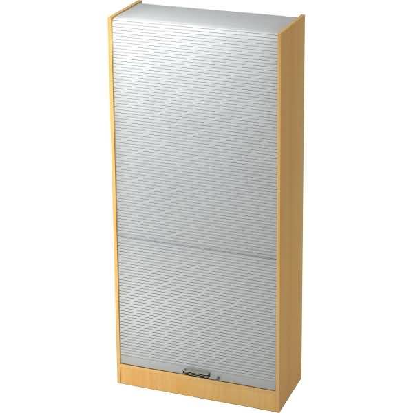 Rollladenschrank Solid 5OH BxTxH 90x40x200,4cm Griff SG Buche/Silber-0