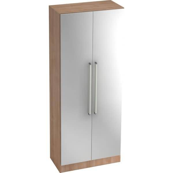 Garderobenschrank Solid 5OH BxTxH 80x42x200,4cm Griff CE Nussbaum/Silber-0