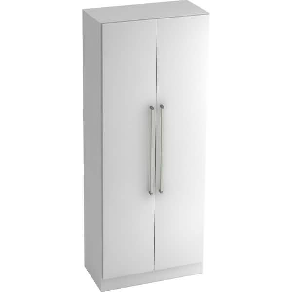 Garderobenschrank Solid 5OH BxTxH 80x42x200,4cm Griff CE Weiß/Weiß-0