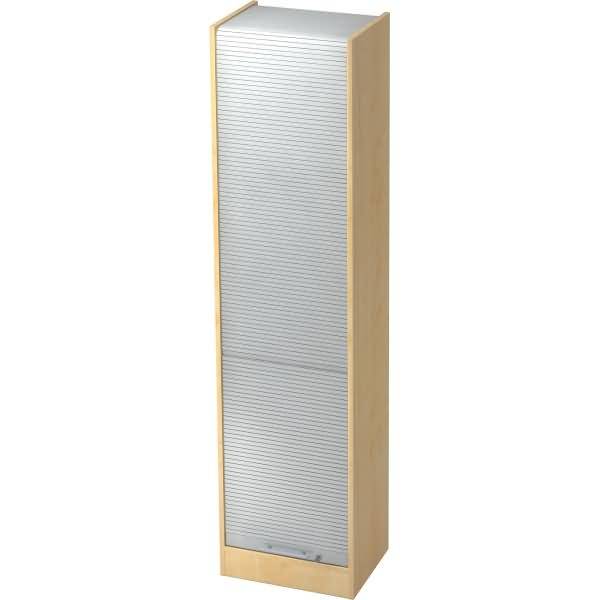 Rollladenschrank Solid 5OH BxTxH 50x40x200,4cm Griff RE Ahorn/Silber-0