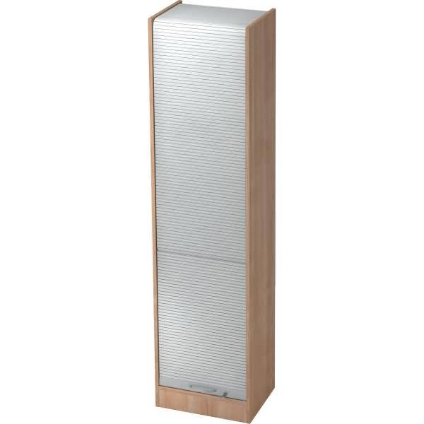 Rollladenschrank Solid 5OH BxTxH 50x40x200,4cm Griff BM Nussbaum/Silber-0