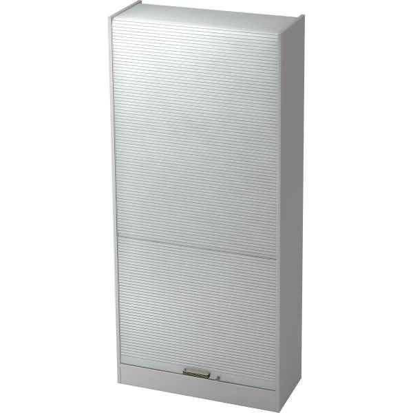 Rollladenschrank Solid 5OH BxTxH 90x40x200,4cm Griff SG Grau/Silber