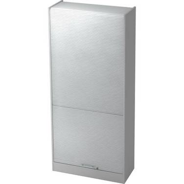 Rollladenschrank Solid 5OH BxTxH 90x40x200,4cm Griff RE Grau/Silber
