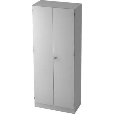 Garderobeschrank Solid 5OH BxTxH 80x42x200,4cm Griff SG Grau/Grau