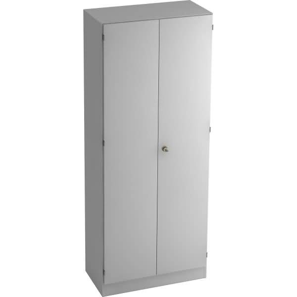 Garderobeschrank Solid 5OH BxTxH 80x42x200,4cm Griff SG Grau/Grau-1