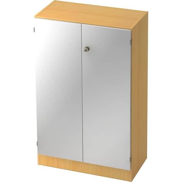 Schrank Solid 3OH BxTxH 80x42x127cm Griff SG Buche/Silber-1