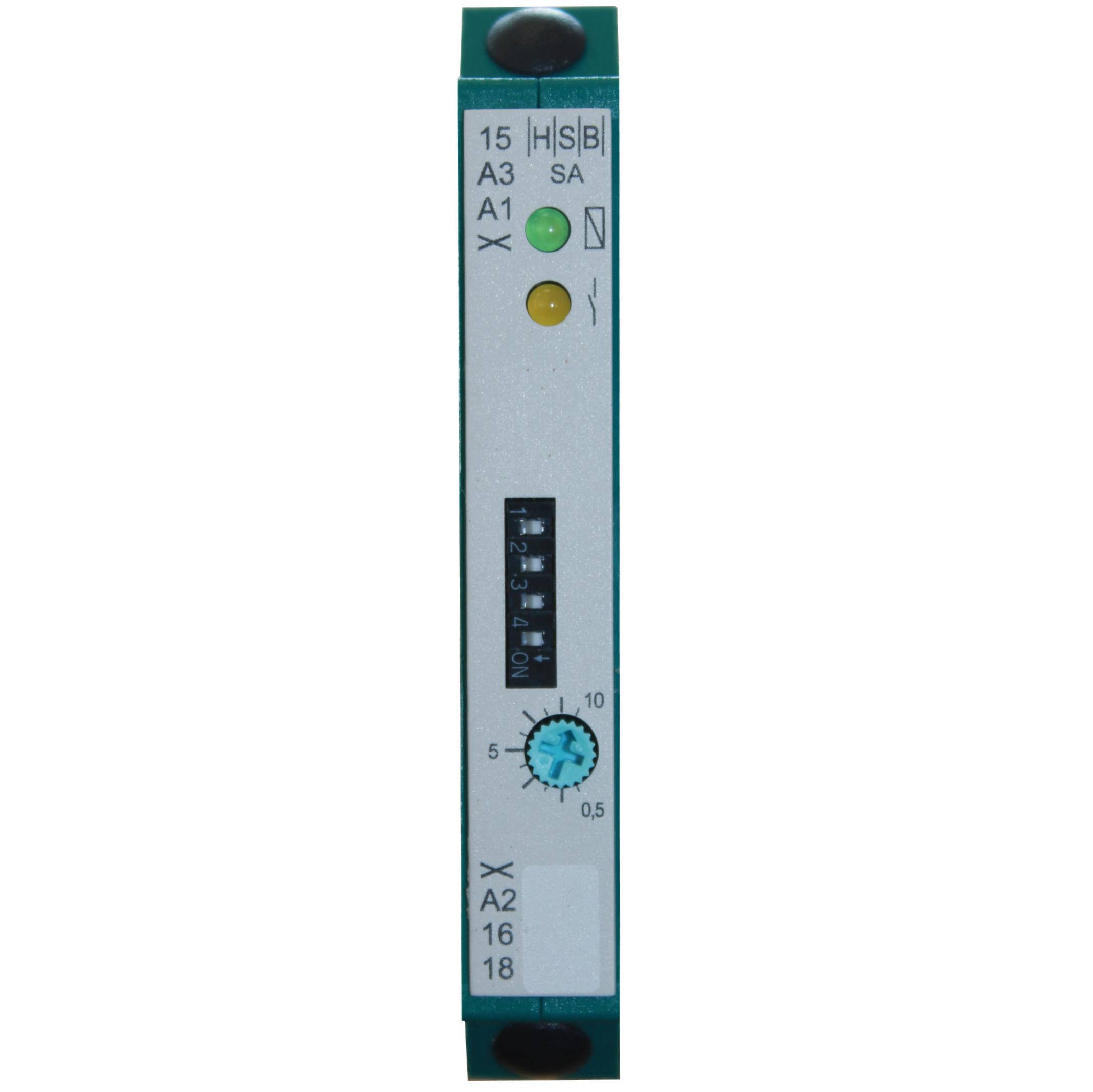 SA Zeitrelais, anzugsverzögert, 1 Wechsler, 24V DC/AC und 230V AC-0