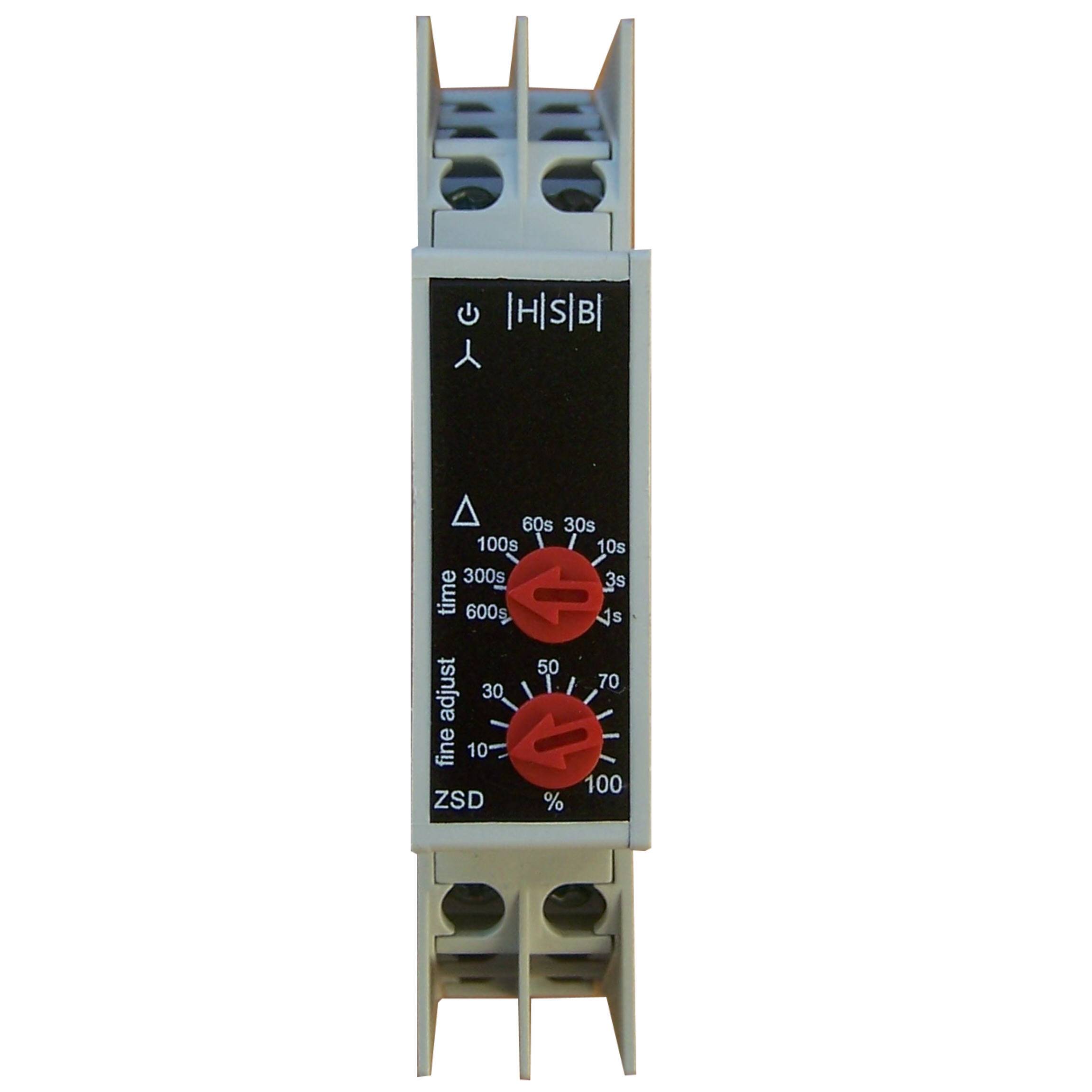 ZSD Zeitrelais, Stern-Dreieck-Relais, 2 Wechsler, 24V DC/AC und 230V AC-0