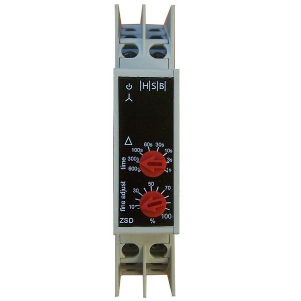 ZSD Zeitrelais, Stern-Dreieck-Relais, 2 Wechsler, 24V DC/AC und 230V AC
