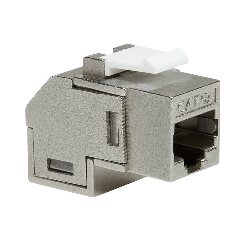LogiLink Professional Cat.6A Keystone Kupplung 2 x RJ45 STP, 90° gewinkelt-5