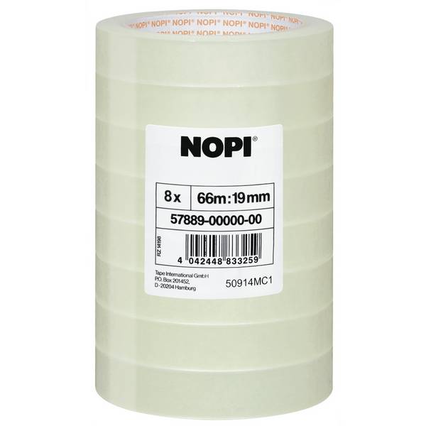 NOPI Klebefilm Shrink Tower, transparent, 19 mm x 66 m