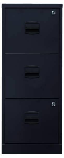 Standcontainer, BxTxH 413x400x1015 mm, 3 Hängeregistraturen, schwarz-0