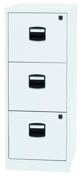 Standcontainer, BxTxH 413x400x1015 mm, 3 Hängeregistraturen, verkehrsweiß-2
