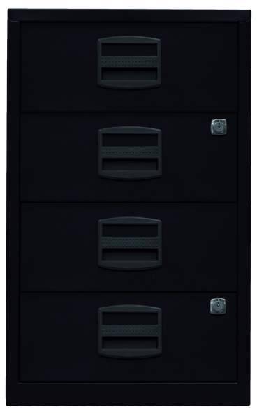 Beistellschrank PFA, 4 Universalschubladen, Farbe schwarz-0