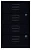 Beistellschrank PFA, 4 Universalschubladen, Farbe schwarz
