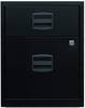 mobiler Beistellschrank PFA, 1 Universalschublade, 1 HR-Schublade, Farbe schwarz