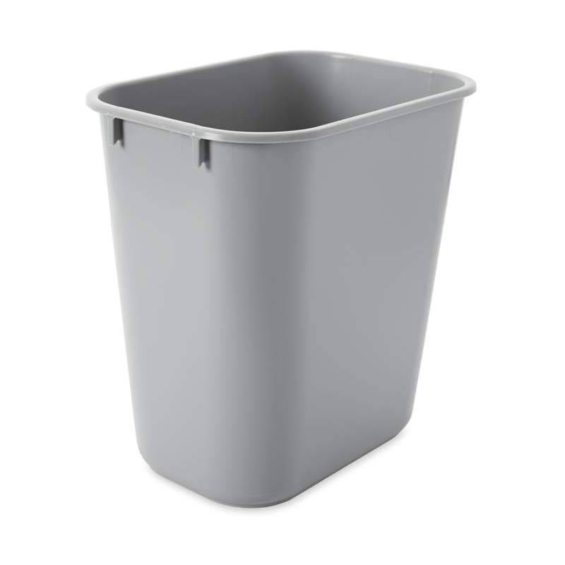 Rubbermaid Papierkorb, 12,9 Liter, rechteckig, PE, grau-0