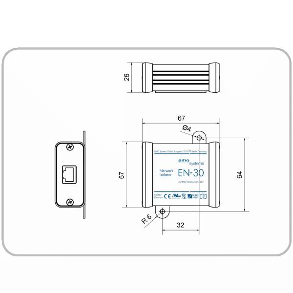 EMOSAFE EN-30 Netzwerkisolator-3