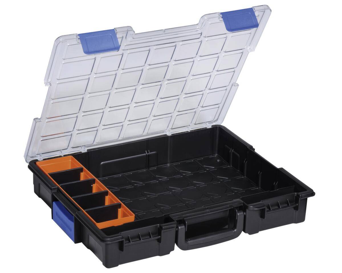 Kleinteilekoffer Typ 1,HxBxT 76x440x335mm,Kunststoff,Koffer schwarz-0