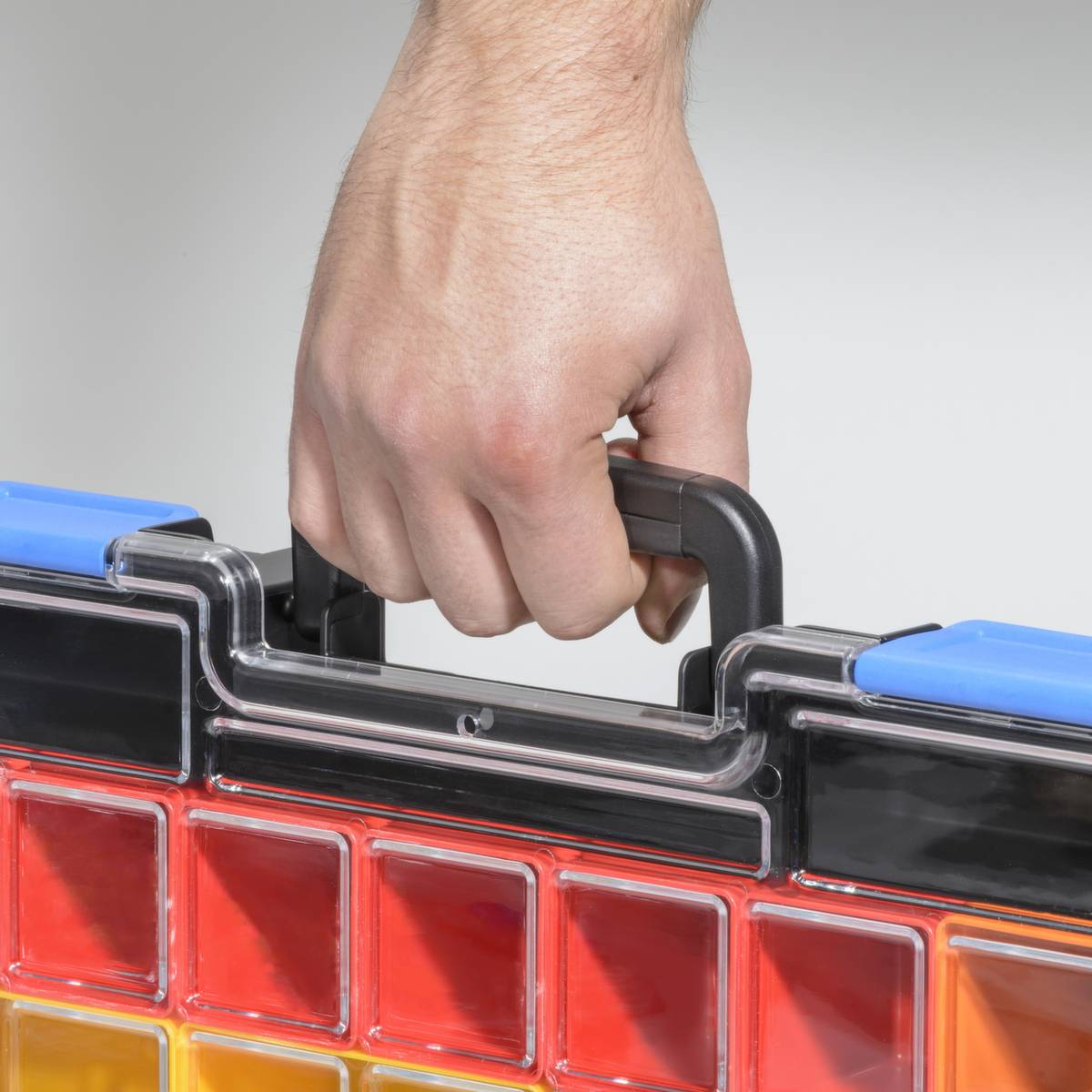 Kleinteilekoffer Typ 4,HxBxT 76x440x335mm,Kunststoff,Koffer schwarz-2