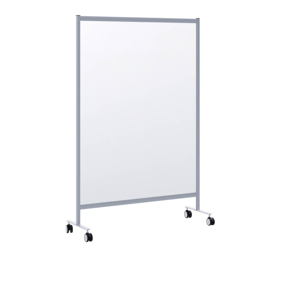 Hygieneschutzwand,Einzelfeld,PMMA,Gestell Alu/Stahl silber,HxBxT 1800x1200x390mm-2