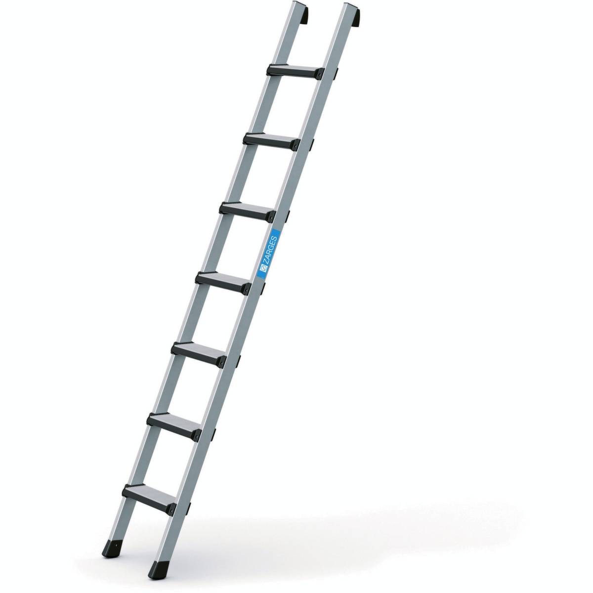 Anlegeleiter,einseitig,7 Stufen,Holm L 2,14m,eloxiert-0