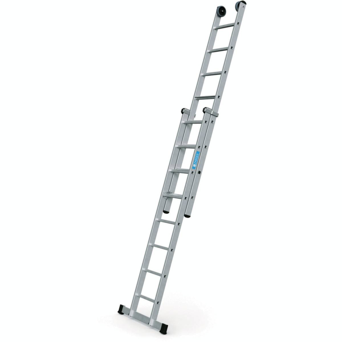 Schiebeleiter,2x8 Stufe(n),Holm L 4,18m,2-tlg.,Alu-0