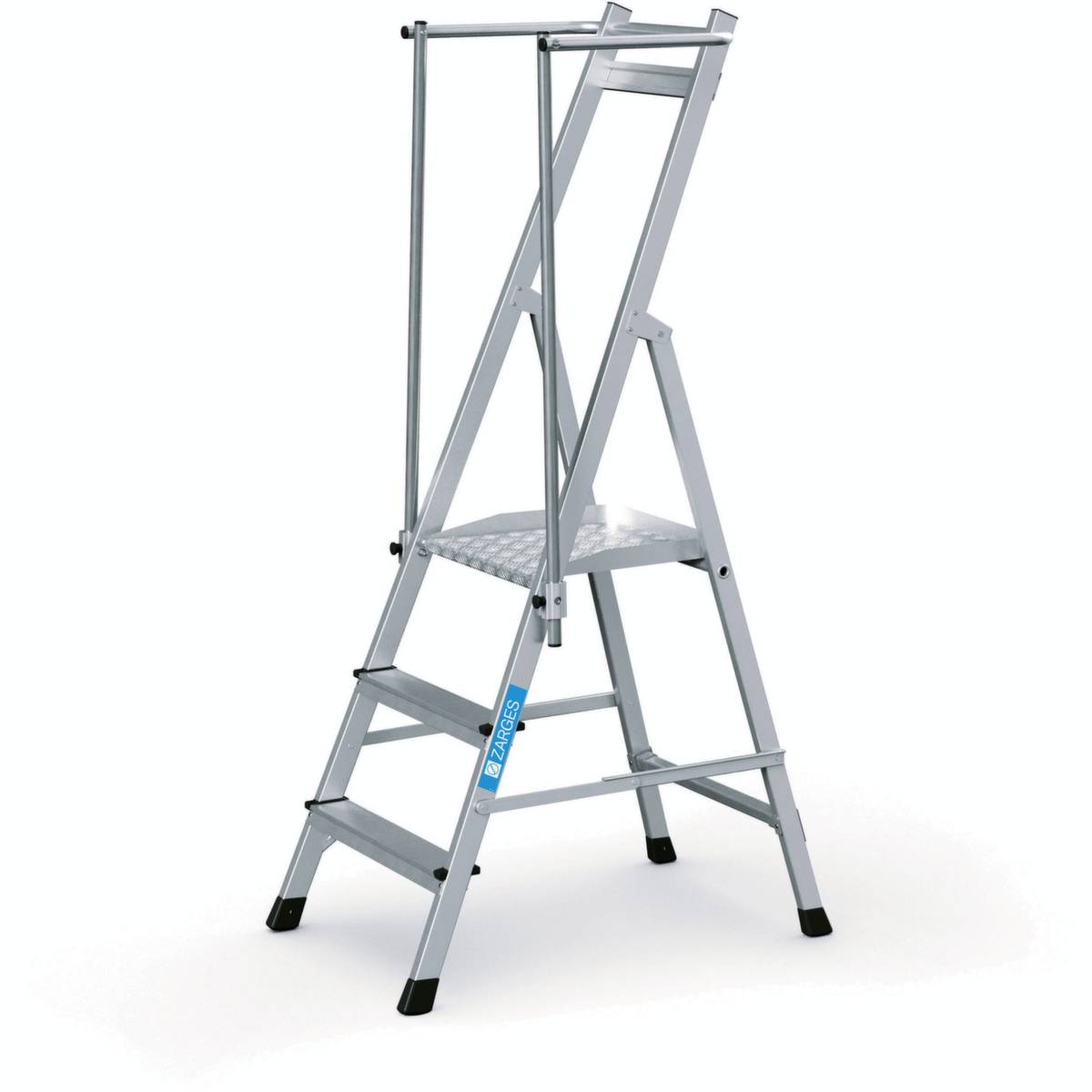 Plattformleiter,Podest HxBxT 740x400x400mm,3 Stufe(n),Alu,Handlauf klappbar-0