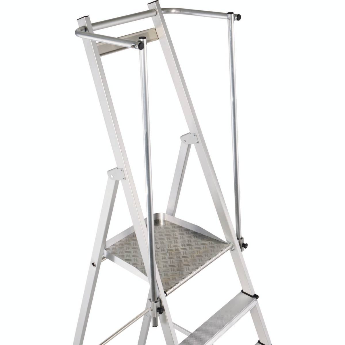 Plattformleiter,Podest HxBxT 1490x400x400mm,6 Stufe(n),Alu,Handlauf klappbar-2