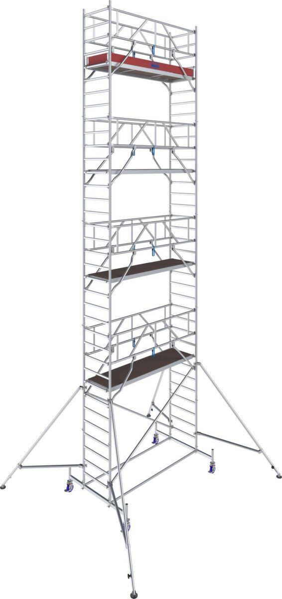 Fahrgerüst,Arbeits H 10,4m,Gerüst H 9,5m,Bühne BxT 2500x750mm,Alu-6