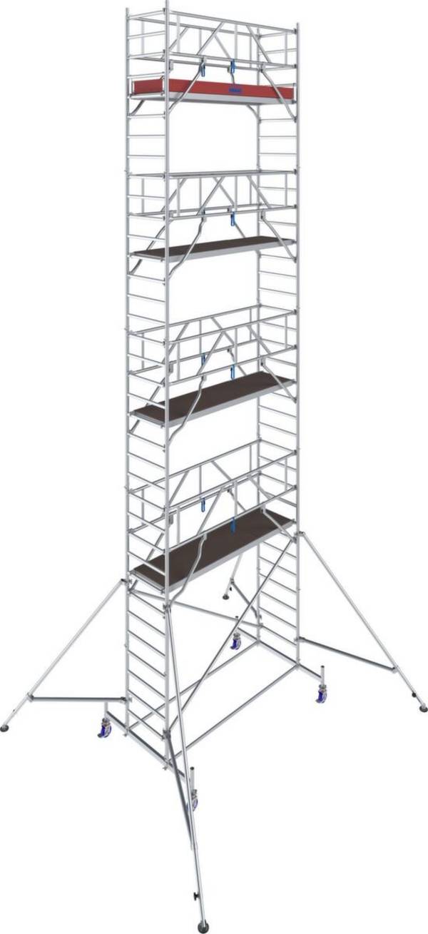 Fahrgerüst,Arbeits H 10,4m,Gerüst H 9,5m,Bühne BxT 2500x750mm,Alu