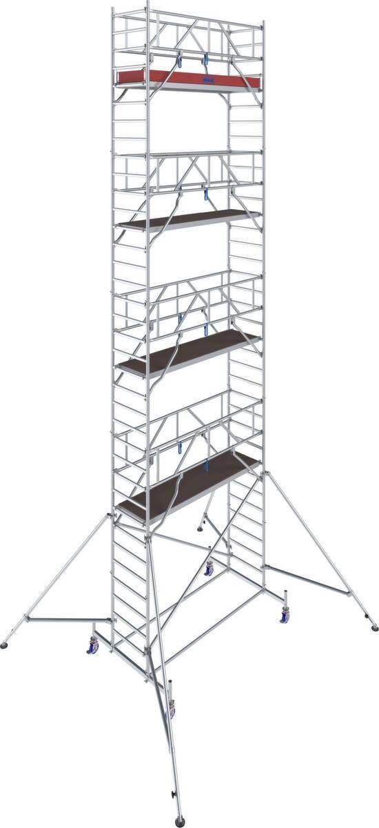 Fahrgerüst,Arbeits H 10,4m,Gerüst H 9,5m,Bühne BxT 2500x750mm,Alu-0