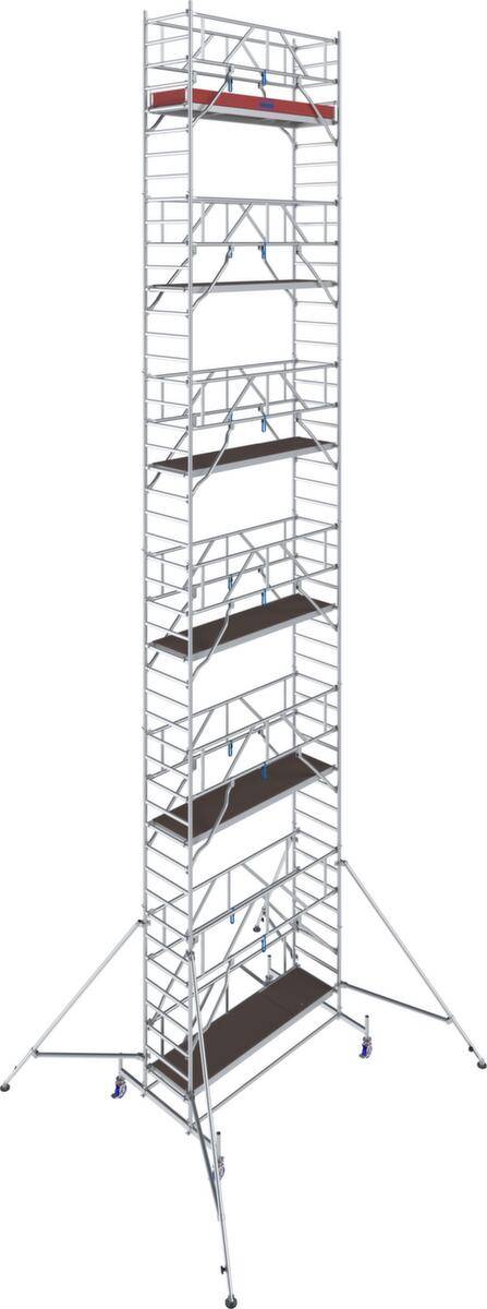 Fahrgerüst,Arbeits H 13,4m,Gerüst H 12,5m,Bühne BxT 2500x750mm,Alu-0