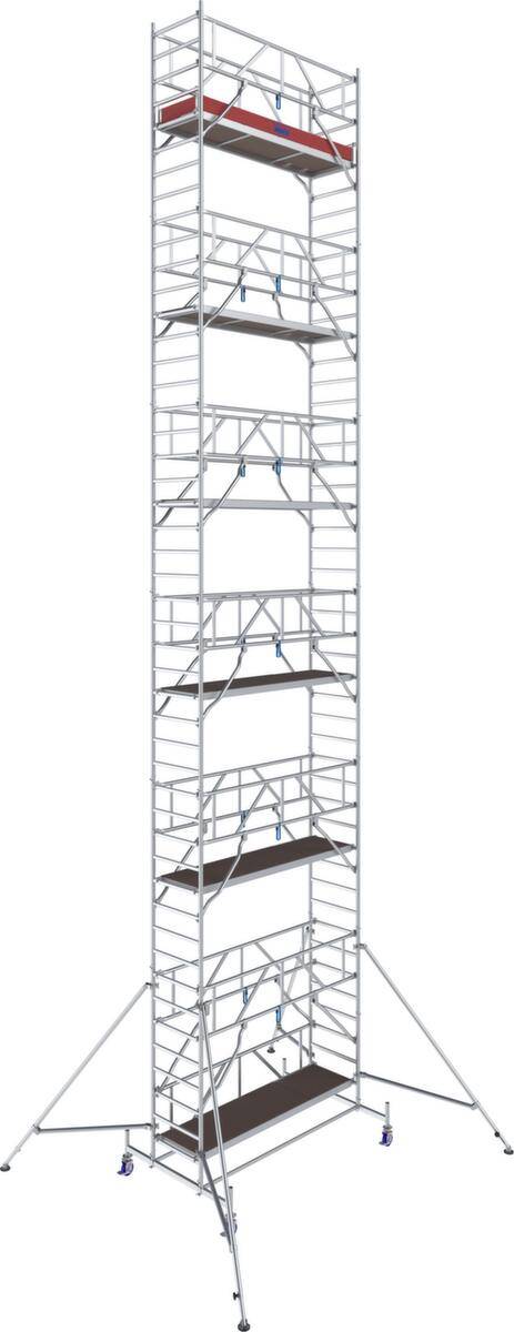 Fahrgerüst,Arbeits H 13,4m,Gerüst H 12,5m,Bühne BxT 2500x750mm,Alu-1