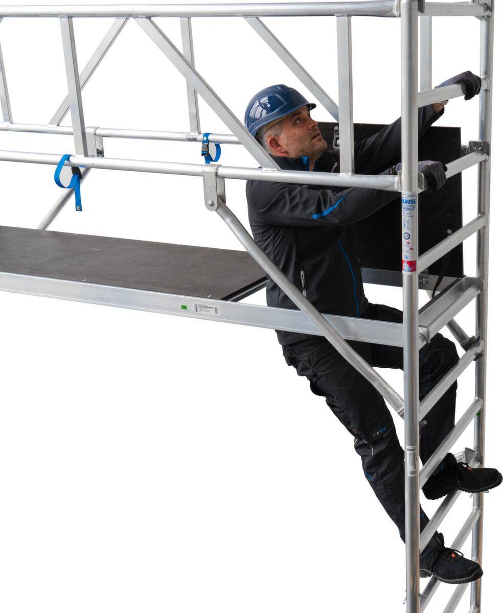 Fahrgerüst,Arbeits H 10,4m,Gerüst H 9,5m,Bühne BxT 2500x750mm,Alu-2
