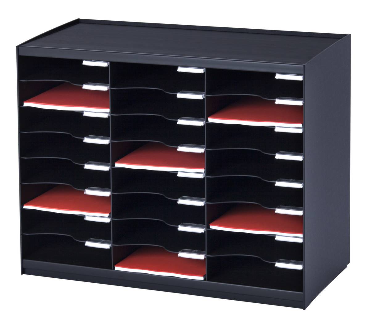 Sortierstation,f. DIN A4,HxBxT 548x674x308mm,Polystyrol,schwarz-0