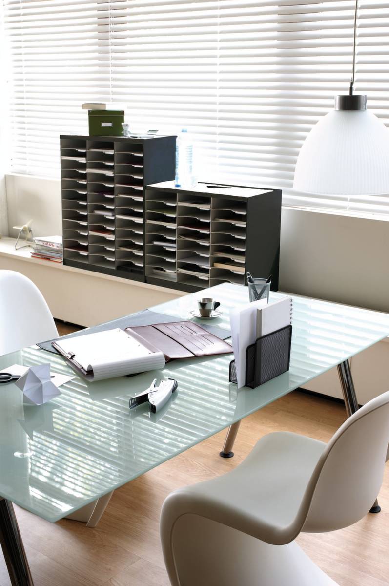 Sortierstation,f. DIN A4,HxBxT 548x674x308mm,Polystyrol,anthrazit/grau-2