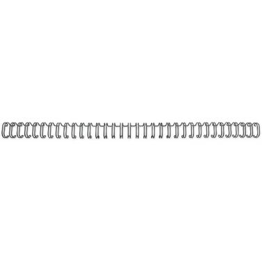 GBC Drahtbinderücken WireBind, A4, 34 Ringe, 11 mm, schwarz