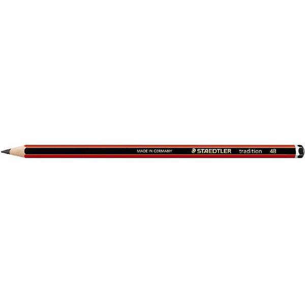 Bleistift tradition 4B schwarz-rot