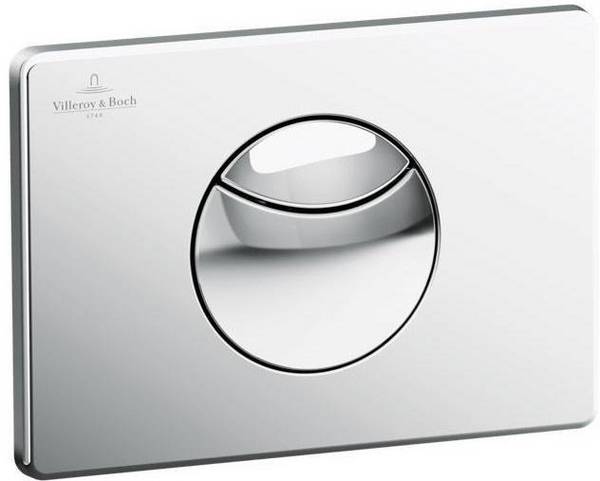 Villeroy & Boch WC-Betätigungsplatte ViConnect 169x64x223mm 2-Mengen-Spülung Verchromt