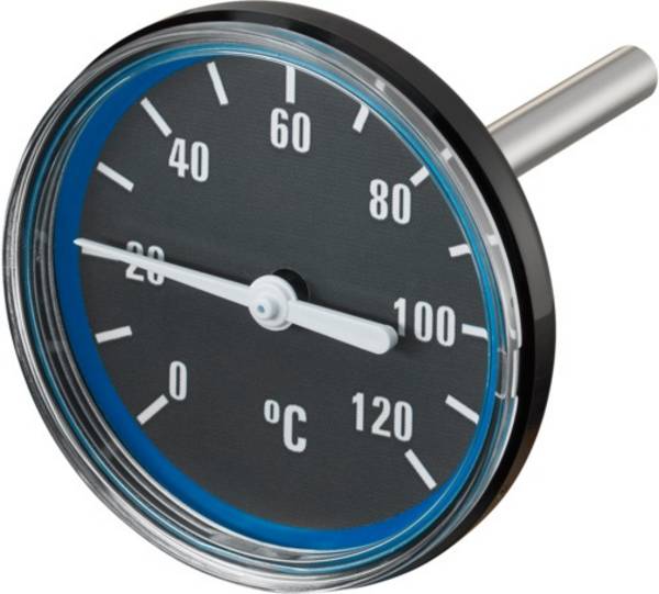 Oventrop Thermometer für Regumat DN 25 ab Baujahr 2015, 32 2013 und plus, Blau, 1357098