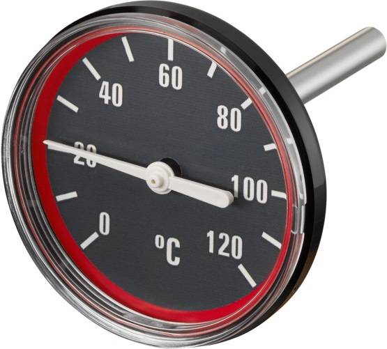 Oventrop Thermometer für Regumat DN 25 ab Baujahr 2015, 32 2013 und plus, Rot, 1357099-0