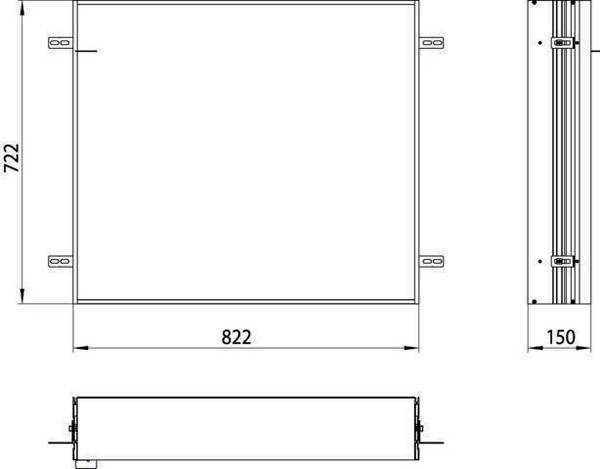 EMCO 949700011 Einbaurahmen prime für UP-Lichtspiegelschrank 800 mm
