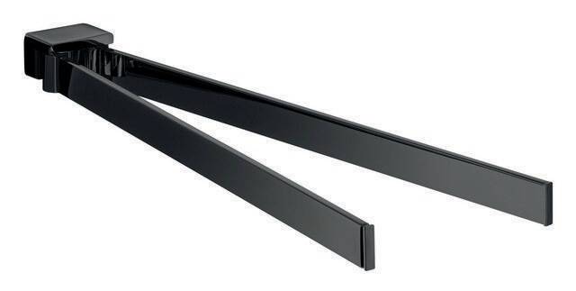 Emco Handtuchhalter LOFT 2-armig, schwenkbar, 437mm schwarz-0