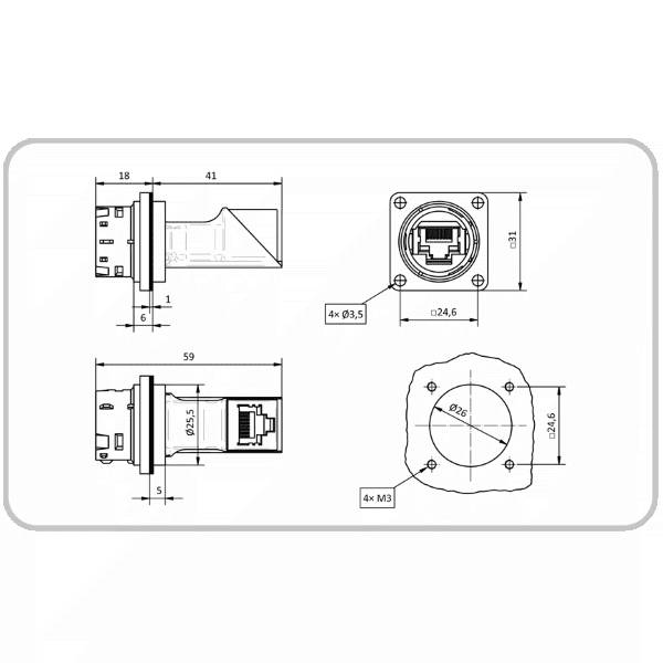 EMOSAFE EN-10VG Netzwerkisolator-3