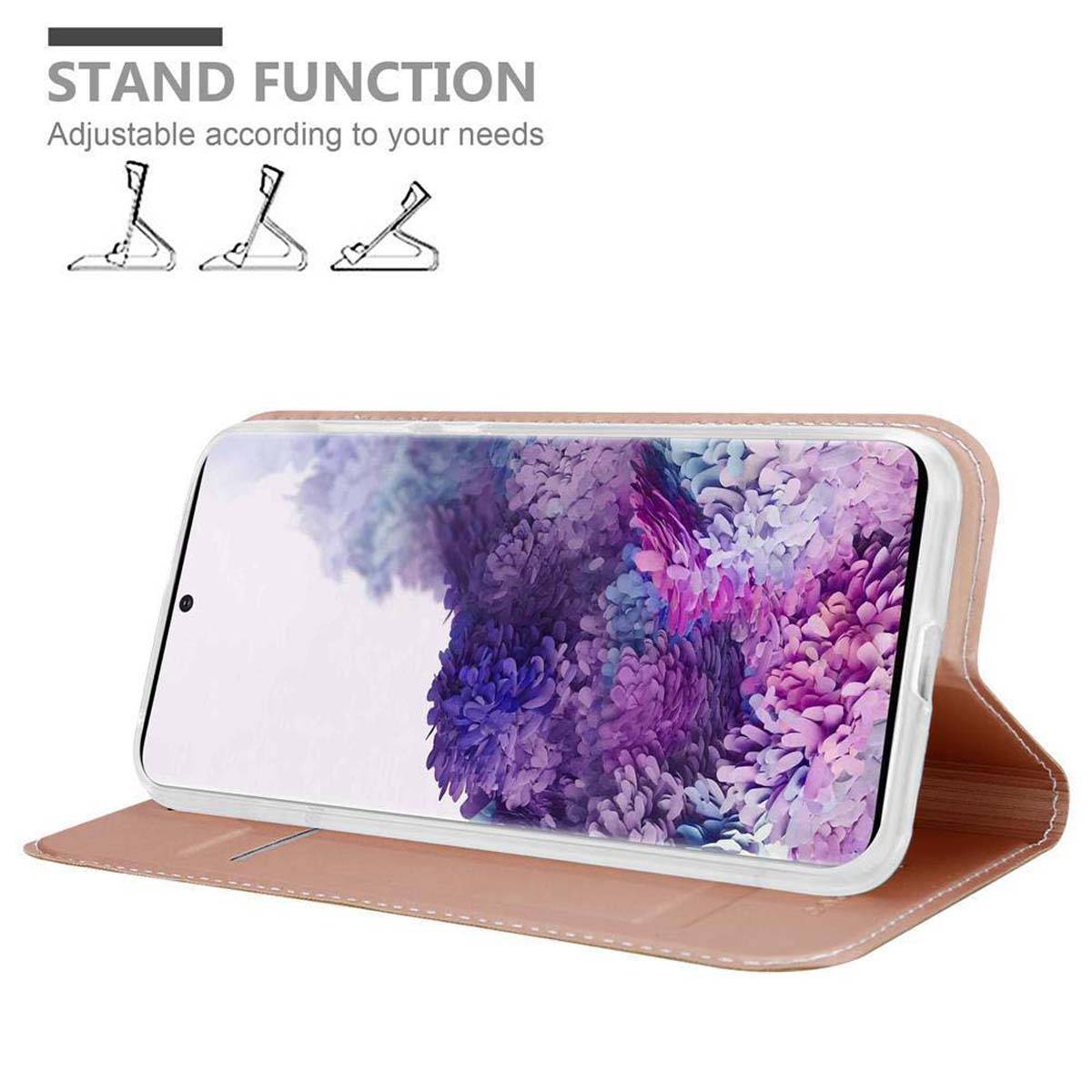 Cadorabo Handyhülle für Samsung Galaxy S20 Schutz Hülle in Rosa Cover Etui Book Case Booklet-2