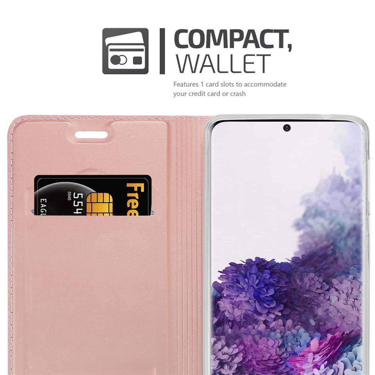 Cadorabo Handyhülle für Samsung Galaxy S20 Schutz Hülle in Rosa Cover Etui Book Case Booklet-3