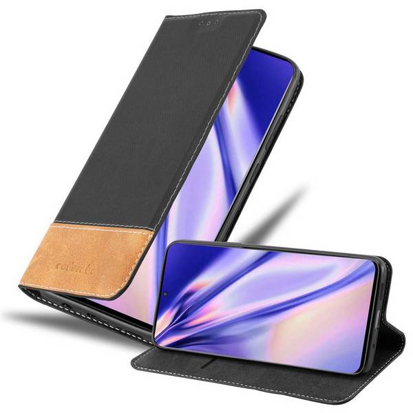 Cadorabo Hülle für Samsung Galaxy S20 Schutzhülle in Schwarz SHandyhülle Book Case Etui Kunstleder