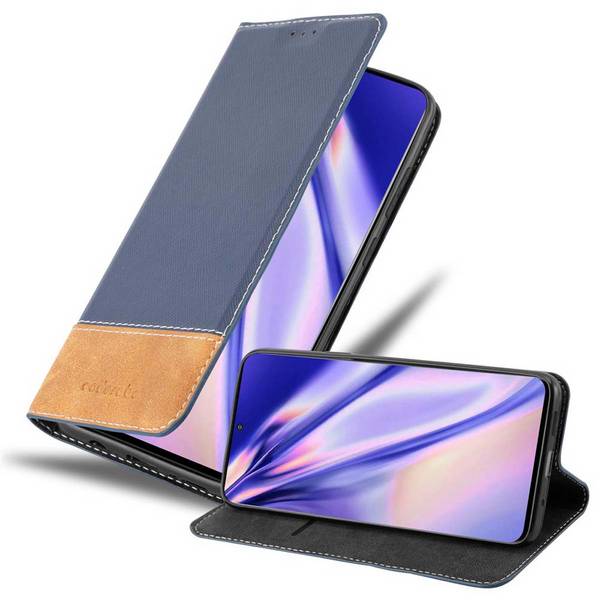 Cadorabo Hülle für Samsung Galaxy S20 Schutzhülle in Blau SHandyhülle Book Case Etui Kunstleder